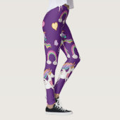 Muster Funny Unicorn Magic Horn Niedlich Leggings (Rechts)
