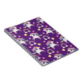 Muster Funny Unicorn Magic Horn Niedlich Notizblock (Rechte Seite)