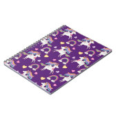 Muster Funny Unicorn Magic Horn Niedlich Notizblock (Linke Seite)
