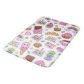 Muster Funny Unicorn Magic Rainbow Niedlich Badematte (Schrägansicht)