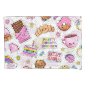 Muster Funny Unicorn Magic Rainbow Niedlich Kissenbezug (Vorderseite-Links)