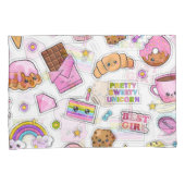 Muster Funny Unicorn Magic Rainbow Niedlich Kissenbezug (Vorderseite-Rechts)