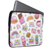 Muster Funny Unicorn Magic Rainbow Niedlich Laptopschutzhülle (Vorne Rechts)