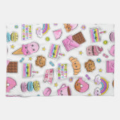 Muster Funny Unicorn Magic Rainbow Niedlicher Urla Geschirrtuch (Horizontal)