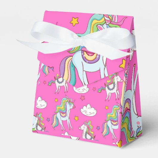 Muster Funny Unicorn Niedlich Geschenkschachtel (Vorderseite)
