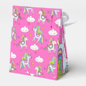 Muster Funny Unicorn Niedlich Geschenkschachtel (Rückseite)