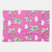 Muster Funny Unicorn Niedlich Geschirrtuch (Horizontal)