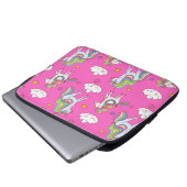 Muster Funny Unicorn Niedlich Laptopschutzhülle (Vorne Knopf)