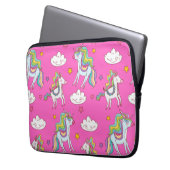 Muster Funny Unicorn Niedlich Laptopschutzhülle (Vorderseite Links)