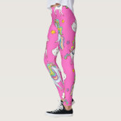Muster Funny Unicorn Niedlich Leggings (Links)