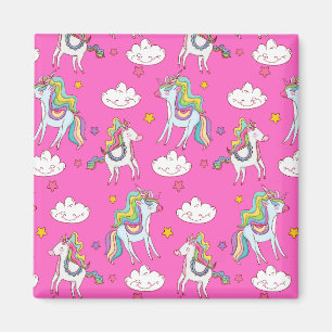 Muster Funny Unicorn Niedlich Magnet