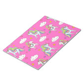 Muster Funny Unicorn Niedlich Notizblock (angewinkelt)