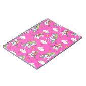 Muster Funny Unicorn Niedlich Notizblock (Linke Seite)