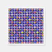 Muster für 3D-Effekt Sichtbare eckige Flag-Fliesen Serviette (Vorderseite)