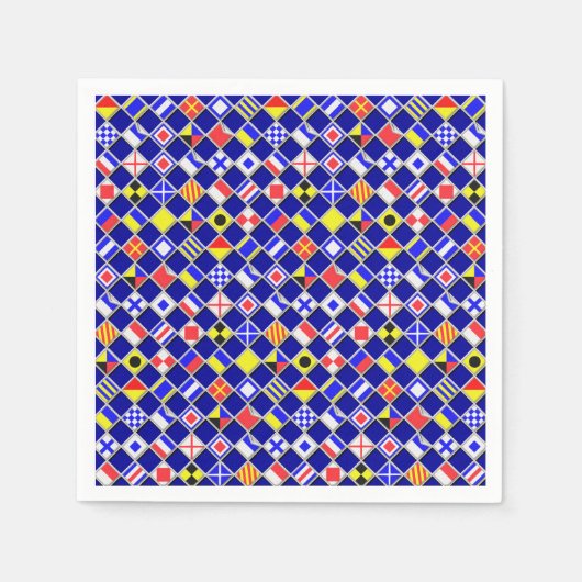 Muster für 3D-Effekt Sichtbare eckige Flag-Fliesen Serviette (Vorderseite)