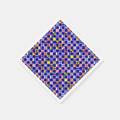 Muster für 3D-Effekt Sichtbare eckige Flag-Fliesen Serviette (Ecke)