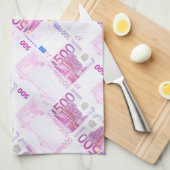Muster für 500 Euro Geschirrtuch (Viertel Falte)