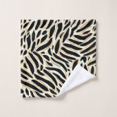 Muster für abstrakte Blätter Badhandtuch Set (Waschlappen)