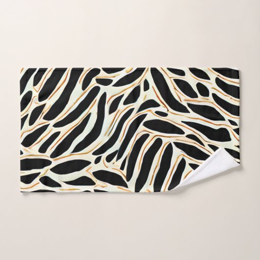 Muster für abstrakte Blätter Badhandtuch Set (Handtuch)