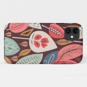 Muster für abstrakte Blätter Case-Mate iPhone Hülle (Rückseite (Horizontal))