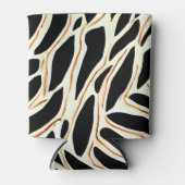 Muster für abstrakte Blätter Dosenkühler (Vorderseite)