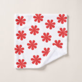Muster für abstrakte Blume Badhandtuch Set (Waschlappen)