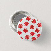 Muster für abstrakte Blume Button (Vorne & Hinten)