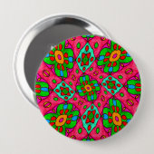 Muster für Abstrakte Blume Button (Vorne & Hinten)