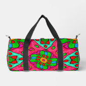 Muster für Abstrakte Blume Duffle Bag (Vorderseite)