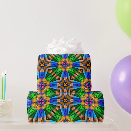 Muster für Abstrakte Blume Geschenkpapier (Partygeschenke)