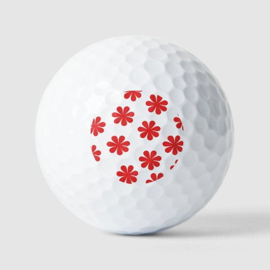 Muster für abstrakte Blume Golfball (Vorderseite)