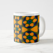 Muster für Abstrakte Blume Jumbo-Tasse (Vorderseite Rechts)