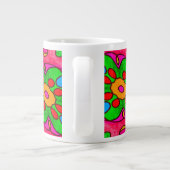 Muster für Abstrakte Blume Jumbo-Tasse (Rückseite)