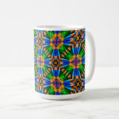 Muster für Abstrakte Blume Kaffeetasse (VorderseiteRechts)