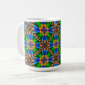 Muster für Abstrakte Blume Kaffeetasse (Vorderseite Links)