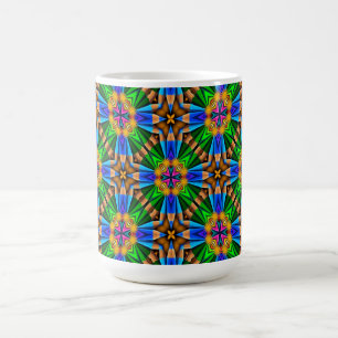 Muster für Abstrakte Blume Kaffeetasse