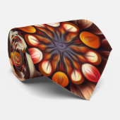 Muster für abstrakte Blume Krawatte (Gerollt)