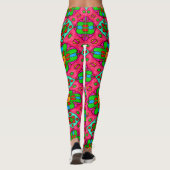 Muster für Abstrakte Blume Leggings (Rückseite)