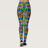 Muster für Abstrakte Blume Leggings (Rückseite)