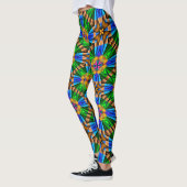 Muster für Abstrakte Blume Leggings (Links)