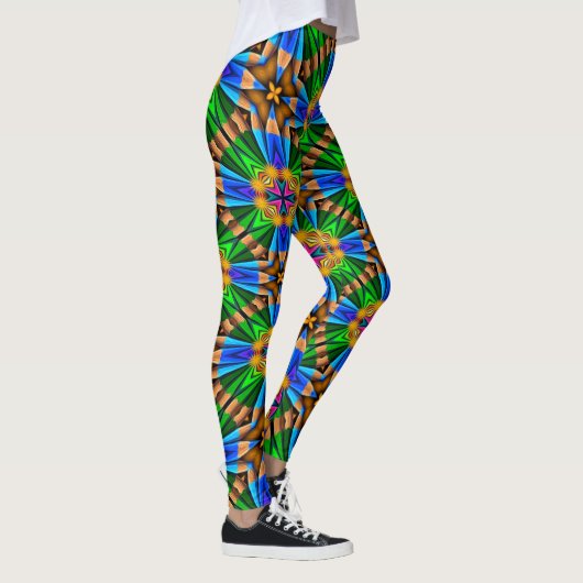Muster für Abstrakte Blume Leggings (Rechts)