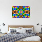 Muster für Abstrakte Blume Leinwanddruck (Insitu (Schlafzimmer))