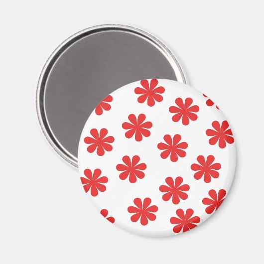 Muster für abstrakte Blume Magnet (Vorderseite/Rückseite)