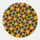 Muster für Abstrakte Blume Magnet (Vorne)