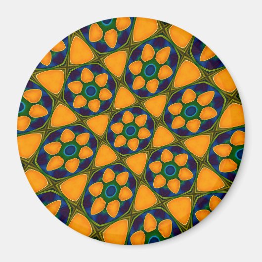 Muster für Abstrakte Blume Magnet (Vorne)