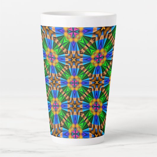 Muster für Abstrakte Blume Milchtasse (Vorderseite)