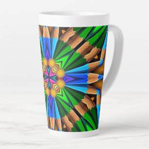 Muster für Abstrakte Blume Milchtasse