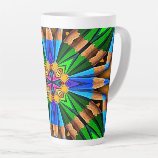 Muster für Abstrakte Blume Milchtasse (Rechte Ecke)
