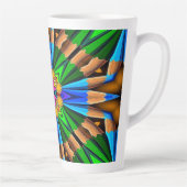 Muster für Abstrakte Blume Milchtasse (Rechts)