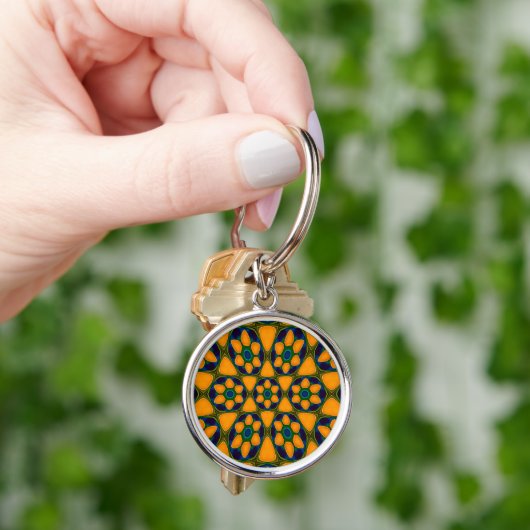 Muster für Abstrakte Blume Schlüsselanhänger (Hand)